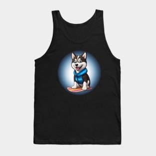 Power Husky Snowboarder Tank Top